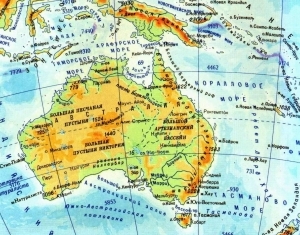 Описание географического положения Австралии