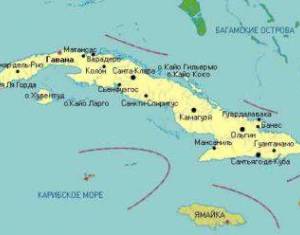 Географическое положение Кубы
