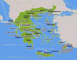Географическое положение Греции