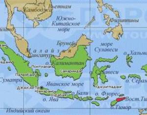 Где на карте находится Индонезия