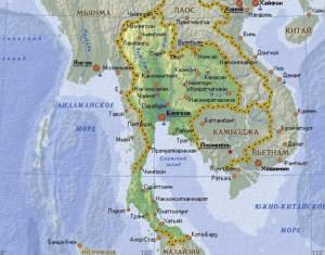 Географическое положение Таиланда